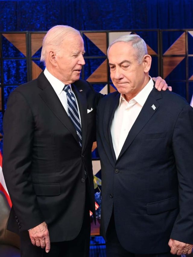 Joe Biden arrived in war-torn Israel for a 7 hour visit on Wednesday.